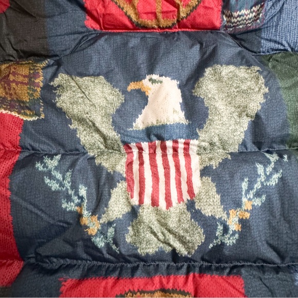 Polo Ralph Lauren Water Repellent Quilted Americana Flag Patchwork Down Jacket😳 - Picture 11 of 16